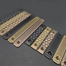 Aluminum Rail Cover Panel 8cm 12cm MLOK KeyMod Honeycomb Wave Black Sand Khaki