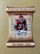/49 CHIEFS PRIEST HOLMES ON CARD AUTO SP