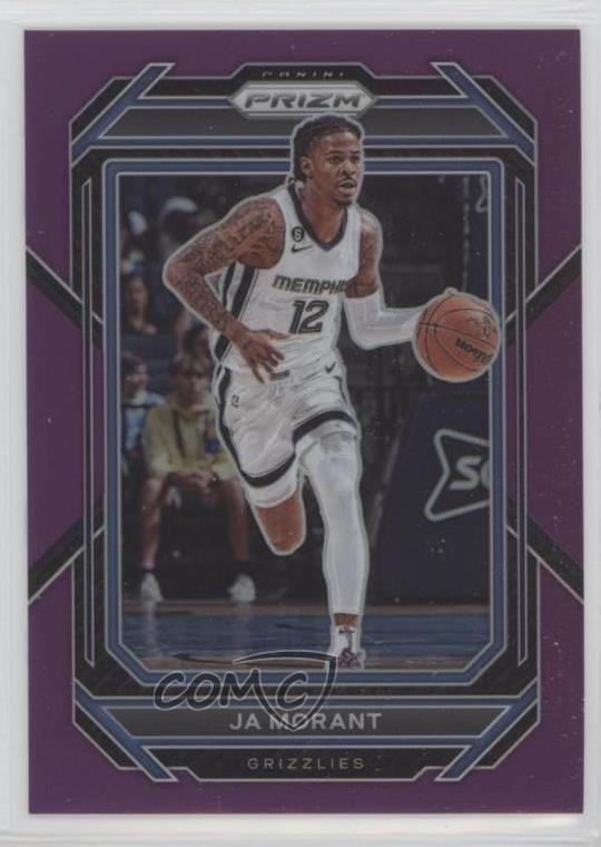 2022-23 Panini Prizm Purple Prizm 95/99 Ja Morant #200 n0c