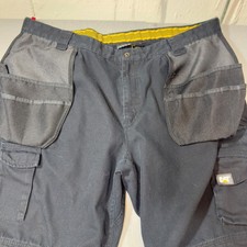 Caterpillar C172 Trademark Trousers Mens Black Work Cargo Pants CORDURA Knee Pad
