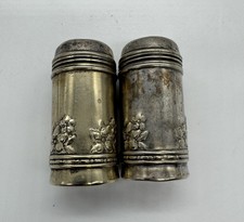 Vintage Wm. Rogers Mfg. Co. Silver Plate Salt & Pepper Shakers Made In USA