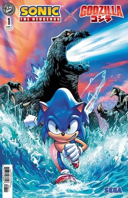 Sonic X Godzilla #1 Titan Comics Exclusive Cover Pre Order (Arrives 7/15/26)