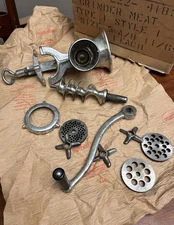 Chop-Rite Meat Grinder - Cast Iron Counter, Clamp-Down Model 10 - VG