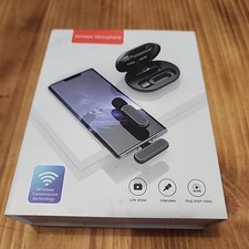 Lavalier Microphone Wireless Audio Video Recording Mini Mic For Android/iPhone