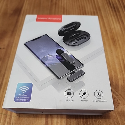 Lavalier Microphone Wireless Audio Video Recording Mini Mic For Android/iPhone