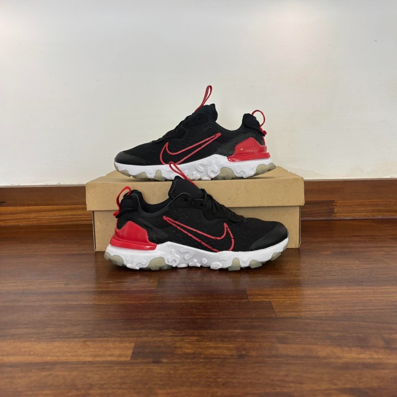 Authentic Nike React Vision ‘Black University Red… - image 1