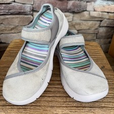 Dansko Beige Suede Leather Mary Jane Shoes Size US 5.5-6 EU 36