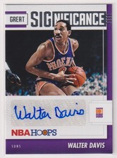 NBA WALTER DAVIS AUTO 2021 22 PANINI HOOPS GREAT SIGNIFICANCE Autograph Signatur