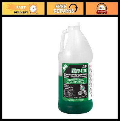 High-Temperature Retaining Compound, 1L Jug - Green, Strong Adhesive for Metal P