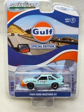 Green Light 1:64 Gulf Special Edition Series 1-1989 Ford Mustang GT #718 41135-E