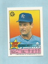 1989 O-Pee-Chee Baseball Sticker George Brett #1 Steve Sax #57 Jack Clark #308