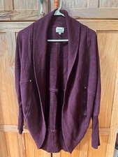 Aritzia Wilfred Diderot Cocoon Cardigan Sweater Women's S Burgundy