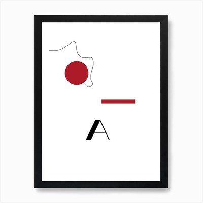 Abstrakt ein Kunstdruck gerahmt Wandbild Poster Leinwanddruck Bild