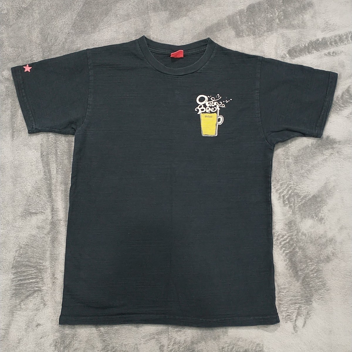 Orion Draft Beer Collaboration T Shirt Black 100% Cotton SS Japan