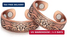 Copper Rings for Women, Thumb Rings 99.99 Pure Copper Magnetic Rings with 3500