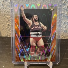 2026 TOPPS WWE CHROME EARTHQUAKE ORANGE RAYWAVE Refractor #16/25