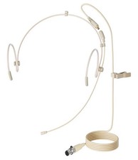 Headset Microphone XLR for Shure Wireless Bodypack MIC-J JOK Beige