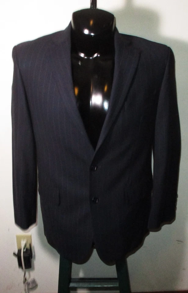 BROOKS BROTHERS Navy Blue Wool 2 Pc Suit Men's Size 39 Short, 34X30 - Image 2 of 4