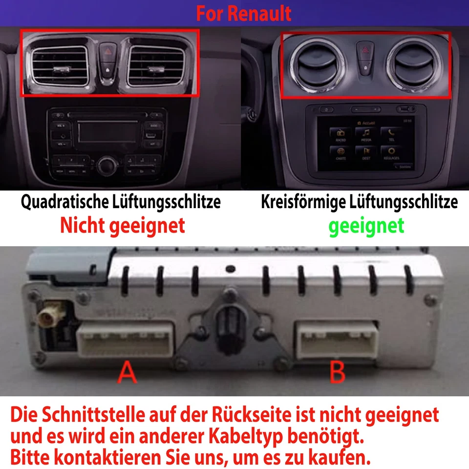 9" +Kamera Android 14 Autoradio Für Dacia Logan 2 Sandero2 mit GPS Navi RDS WIFI - Bild 2 von 4