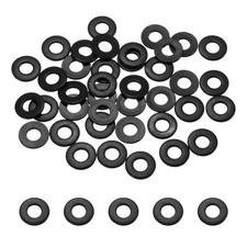 60 Pcs M5 ID x 10mm OD Flat Washers, Stainless Steel Metal Washers