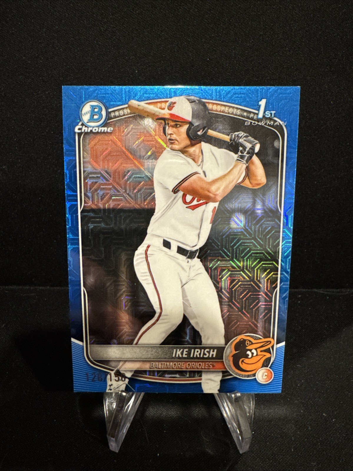 2025 Bowman Draft Chrome-Ike Irish #BDC-16-Blue Mojo #126/150