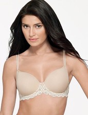 NWT Wacoal 38DDD Embrace Lace Underwire T Shirt Bra 853191 Beige 129792