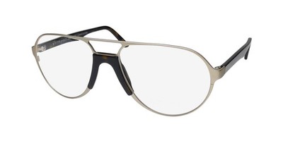 NEW ANDY WOLF ADAMS GLASSES MENS METAL & PLASTIC FULL-RIM 59-18-145 PILOT GOLD B