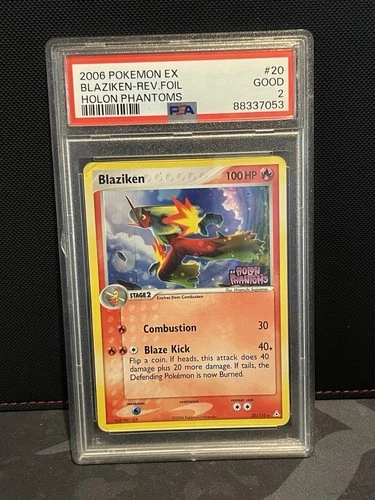 PSA 2 2006 Pokemon EX BLAZIKEN Reverse Holo Foil Stamp #20 Holon Phantoms