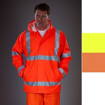 Yoko Hi-Vis Soft Flex Breathable Rain Jacket HVS450 Herren Jacke NEU