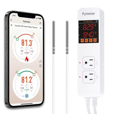 SmartLife/Tuya APP WiFi Temperature Controller with Dual Probes, Smart Digita...