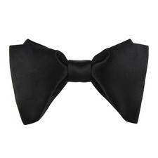 Men's Silk Oversized Bowtie Tuxedo Formal Big Bow Ties Wedding Party Accessory