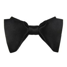 Men's Silk Oversized Bowtie Tuxedo Formal Big Bow Ties Wedding Party Accessory