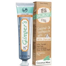 Dr. Ginger's Activated White Charcoal Toothpaste - 4oz