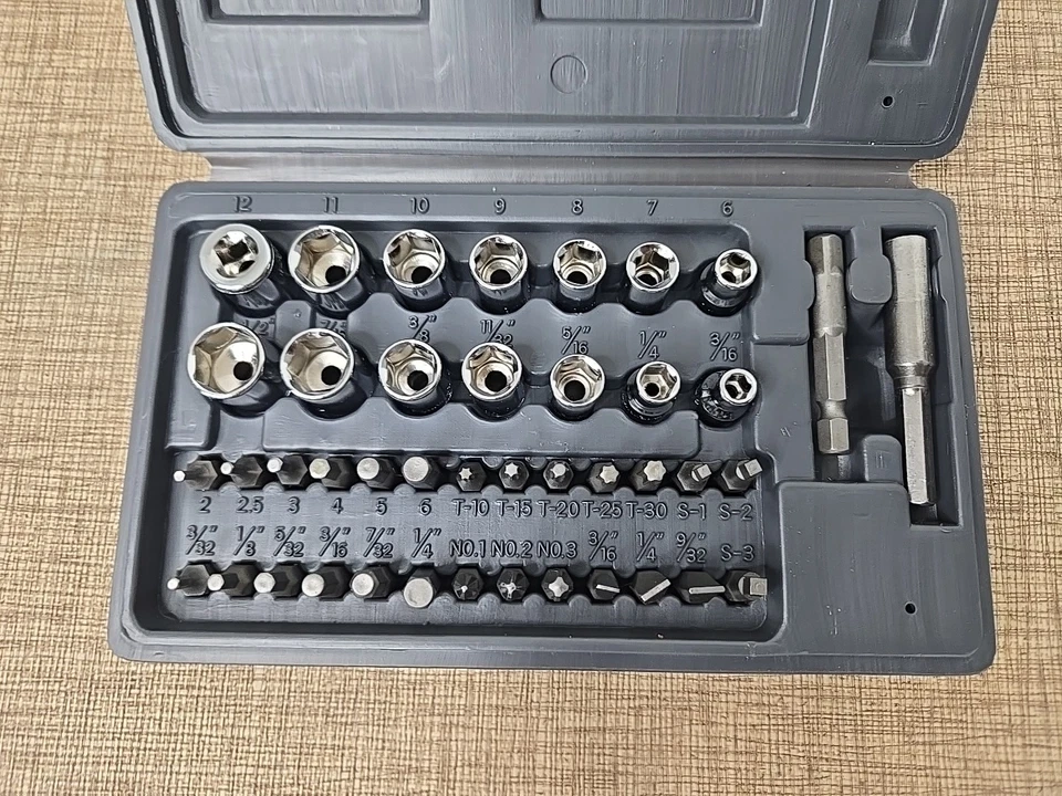 Master Craft - 42 peças conjunto de driver de broca e soquete na caixa - Imagem 2 de 3