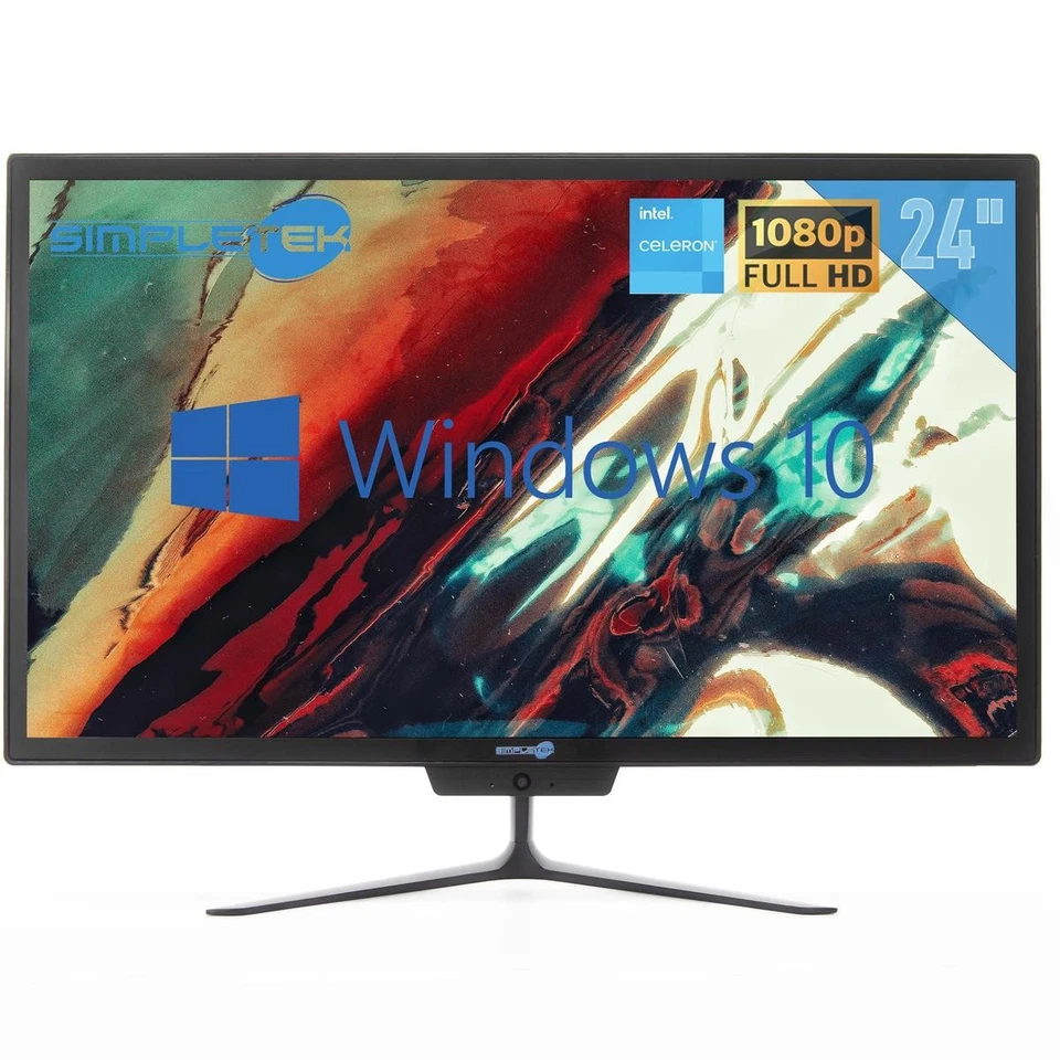 Aio All IN One 24 " 8GB 240GB Full HD Windows 10 Pro PC Desktop Computer Desktop - Image 2 of 4