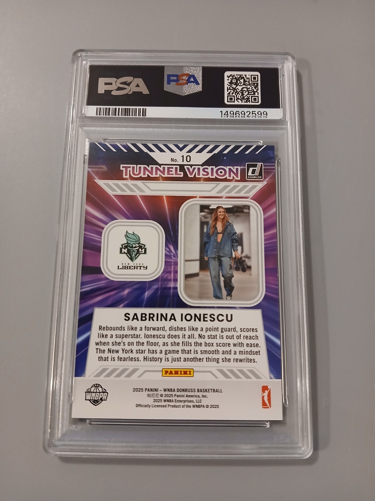 WNBA 2025 Donruss PSA Lot - Sonia Citron Rookie - Sabrina Ionescu - Nika Muhl view 3