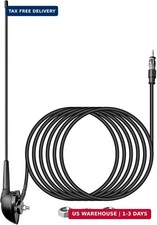 16 Inch AM/FM Universal Top/Side Mount Antenna for Vehicle Truck Boat ATV UTV RV