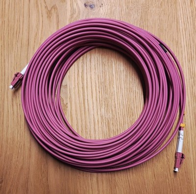 VALUE LWL-Kabel 50/125µm OM4, LC/LC, 20 m Fiber Optic Kabel LWL-Patchkabel OM4