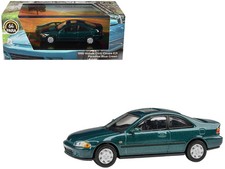 1995 Honda Civic Coupe EJ1 Paradise Blue Green 1/64 Diecast Model Car - Paragon
