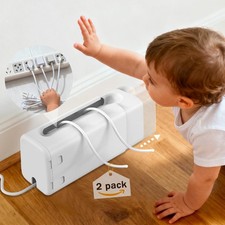 Baby Proof Power Strip Cover Box, 2 Pack