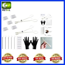 Luxury 35PCS Piercing Kit - 12G to 20G Needles Clamps for Safe Piercing