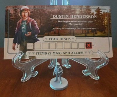 Stranger Things Upside Down Board Game Dustin Miniature Figure & Dashboard CMON