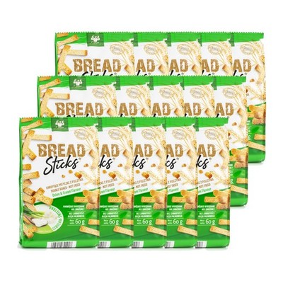 Crazy Bakery Bread Sticks mit den Zwiebel Sahne Geschmack 60g 15er