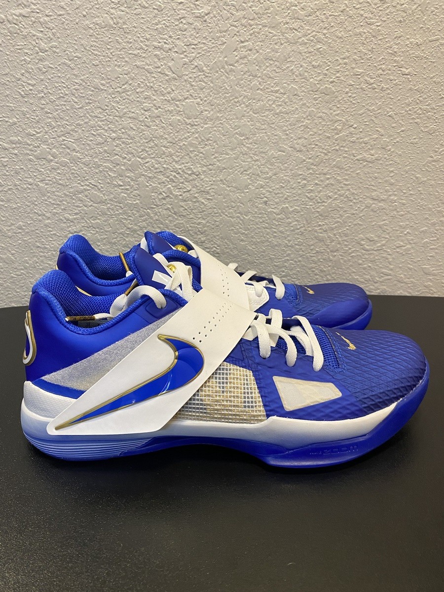 Nike Zoom KD 4 MVP White Royal Blue Basketball Shoes FZ3540-400