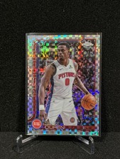 2025-26 TOPPS CHROME BASKETBALL X-FACTOR REFRACTOR JALEN DUREN PISTONS #57