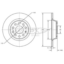 2x Bremsscheibe hinten für Cupra Formentor KM7 Leon KL1 KL8 | 26247873