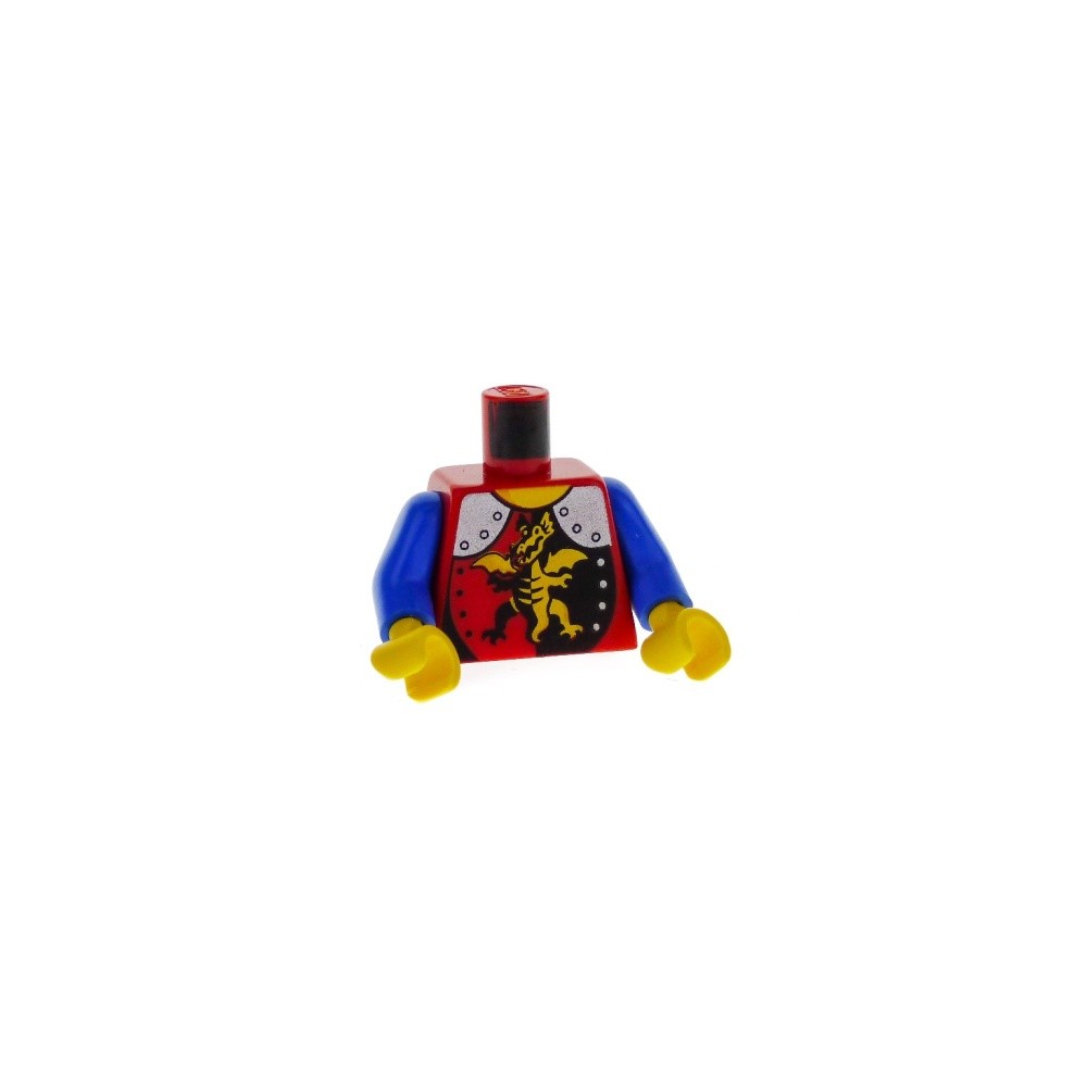 1X Lego Torso Minifigure Knight Castle Dragon Red Dragon Cas016 973Pb0105C02