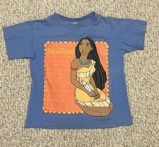 Disney Pocahontas Vintage T-Shirt Kids Youth Small Size 7 8 VTG Rare No Comps