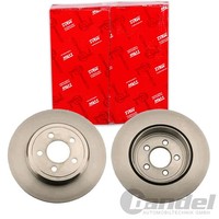 2X TRW Bremsscheiben 320Mm BelÜFtet Hinten Passend FÜR Chrysler 300C Dodge