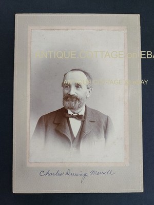 1890s antique CHARLES DEERING MORRELL cornish me CABINET PHOTO portrait